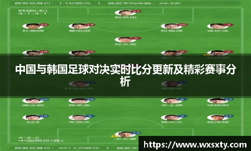 中国与韩国足球对决实时比分更新及精彩赛事分析
